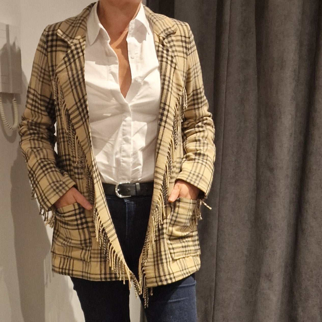 Veste à carreaux