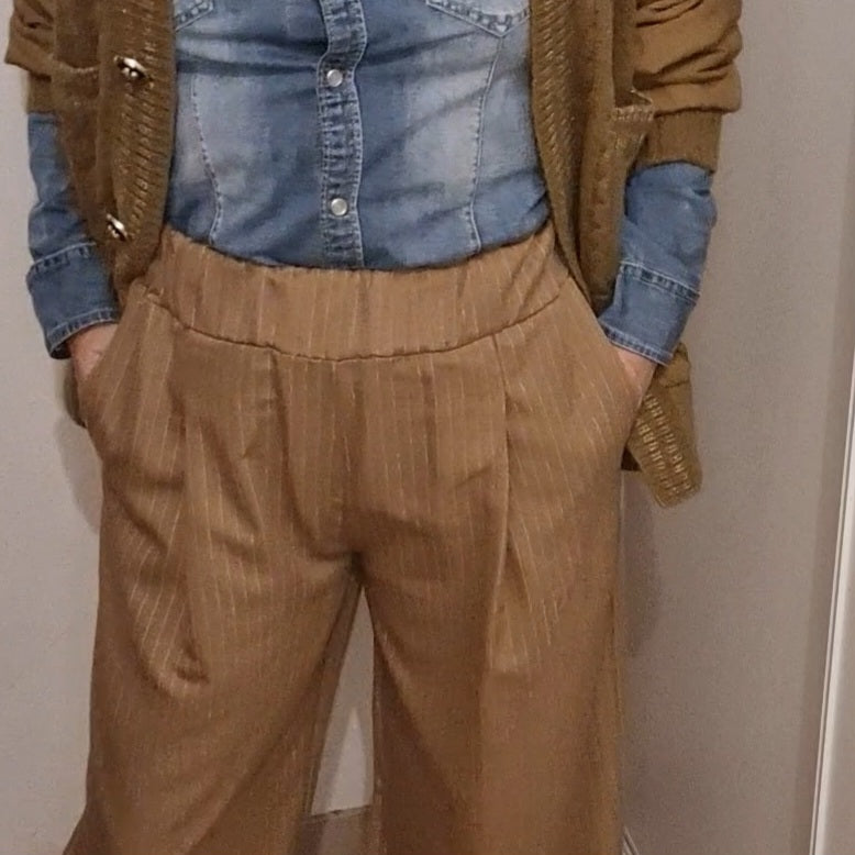 Ensemble costume rayé