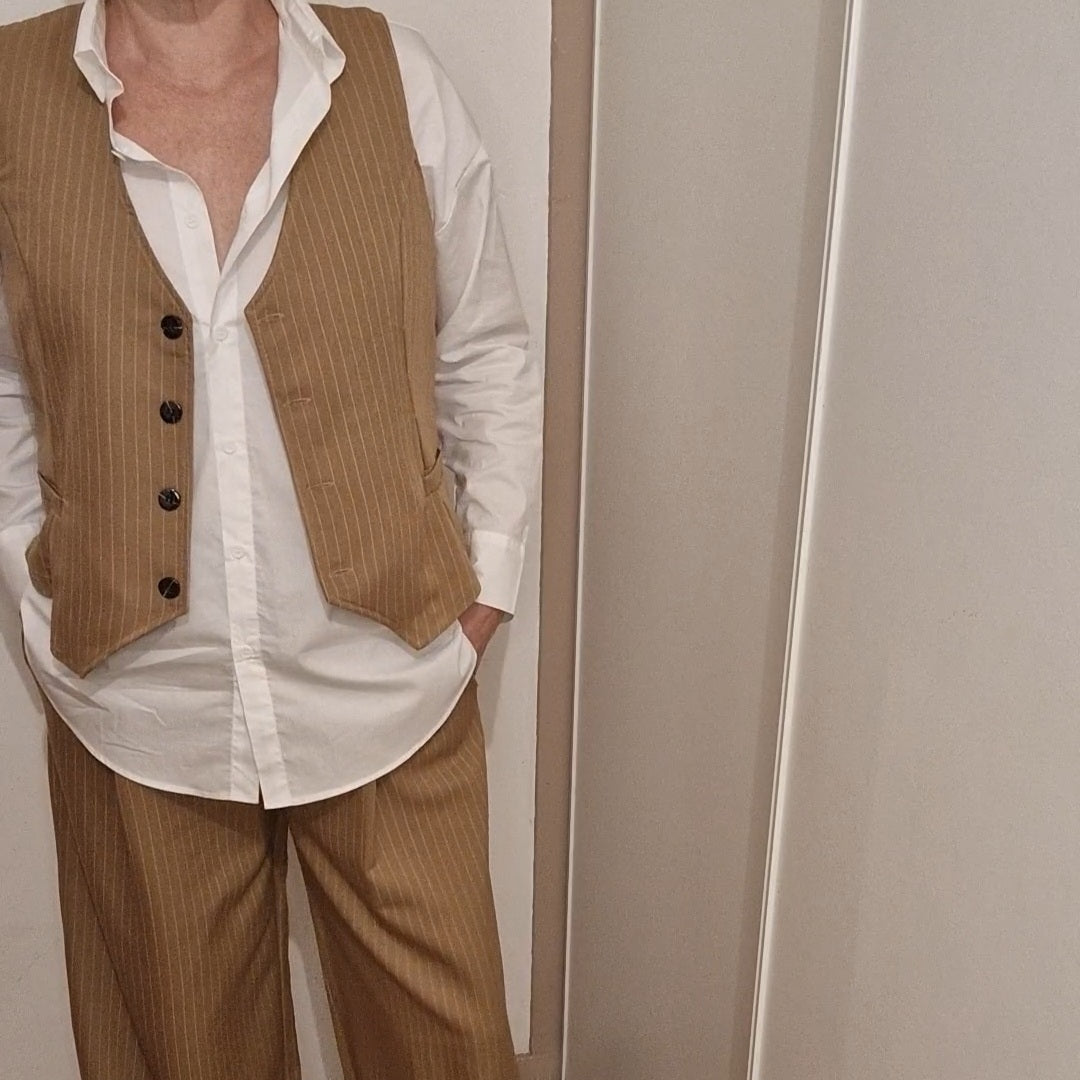 Ensemble costume rayé